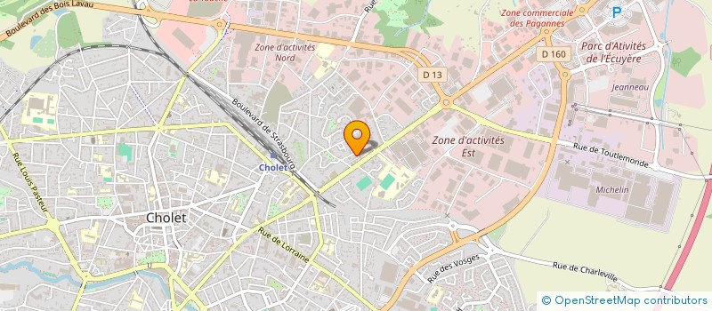 localisation de l'entreprise MONSIEUR ALEXIS DURAND  CHOLET