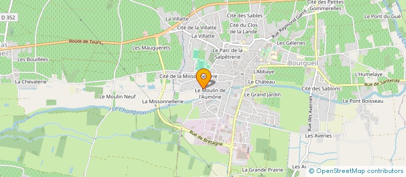 localisation de l'entreprise MONSIEUR ALEXIS DURAND  BOURGUEIL