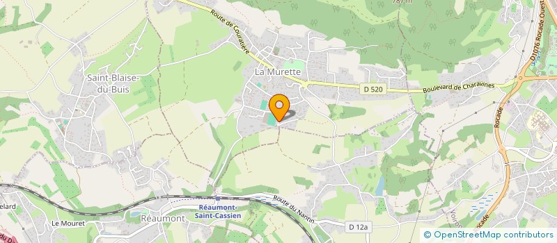 localisation de l'entreprise MONSIEUR ALEXIS DURAND  LA MURETTE