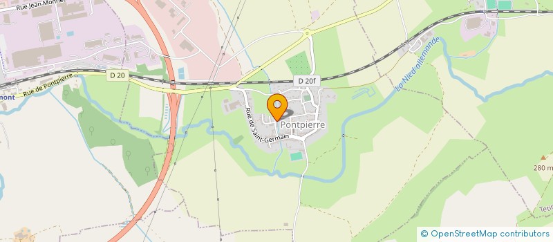 localisation de l'entreprise MONSIEUR ALEXIS ERBETTA  PONTPIERRE