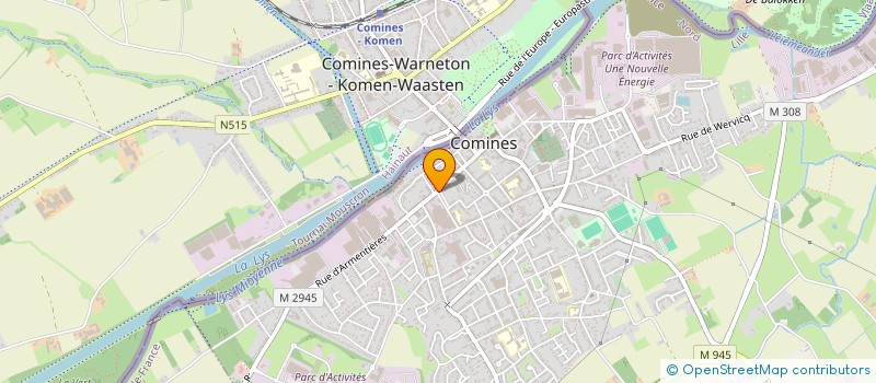 localisation de l'entreprise MONSIEUR ALEXIS ERTEL  COMINES