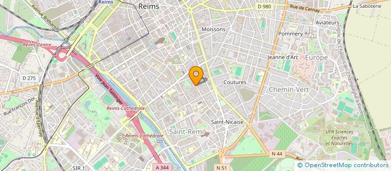 localisation de l'entreprise MONSIEUR ALEXIS ETAME  REIMS