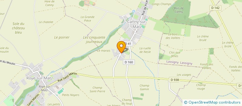 localisation de l'entreprise MONSIEUR ALEXIS FAES  CROUTOY