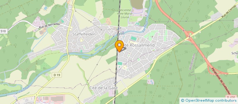 localisation de l'entreprise MONSIEUR ALEXIS FANON  STAFFELFELDEN