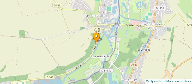 localisation de l'entreprise MONSIEUR ALEXIS FAUCON  IVRY-LA-BATAILLE