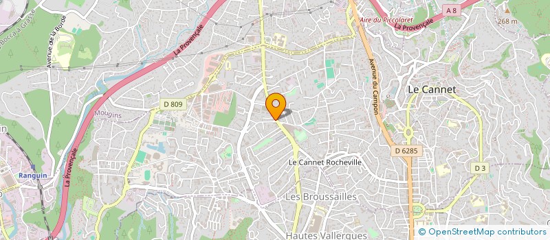 localisation de l'entreprise MONSIEUR ALEXIS FAUTRE à LE CANNET