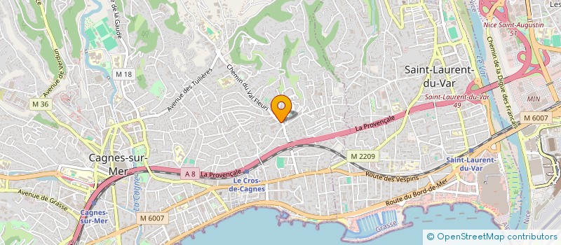 localisation de l'entreprise MONSIEUR ALEXIS FERAUD à CAGNES-SUR-MER