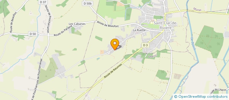 localisation de l'entreprise MONSIEUR ALEXIS FERET  SAINT-CLAR-DE-RIVIERE