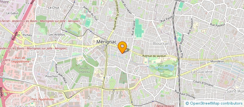 localisation de l'entreprise MONSIEUR ALEXIS FERNANDEZ  MERIGNAC