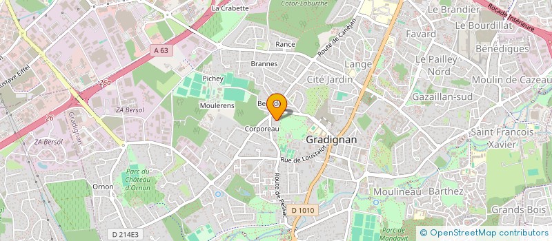 localisation de l'entreprise MONSIEUR ALEXIS FERRAGNE  GRADIGNAN