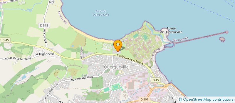 localisation de l'entreprise MONSIEUR ALEXIS FLEURY  LA HAGUE