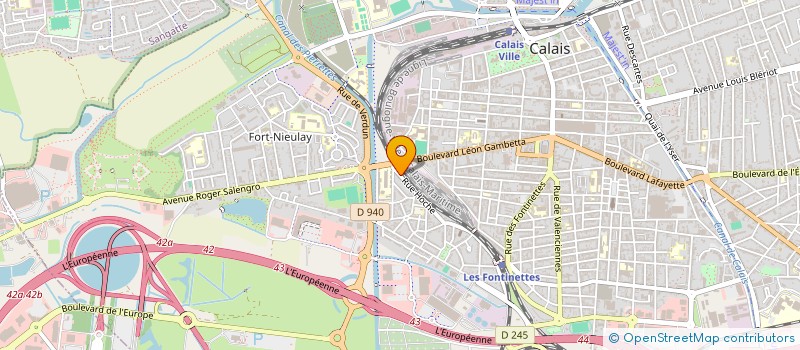 localisation de l'entreprise MONSIEUR ALEXIS FLORENT  CALAIS