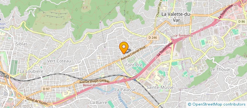 localisation de l'entreprise MONSIEUR ALEXIS FLORIN  TOULON