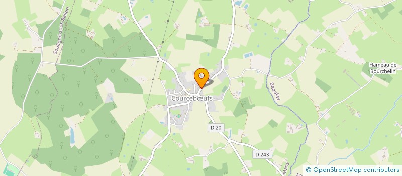 localisation de l'entreprise MONSIEUR ALEXIS FOUCTEAU  COURCEBUFS