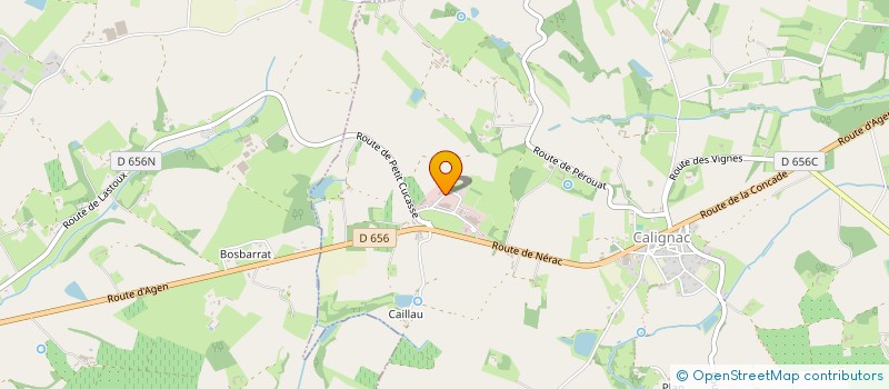 localisation de l'entreprise MONSIEUR ALEXIS FRANZONI  CALIGNAC