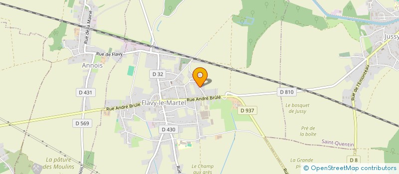 localisation de l'entreprise MONSIEUR ALEXIS FRITOT à FLAVY-LE-MARTEL