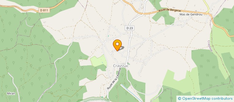 localisation de l'entreprise MONSIEUR ALEXIS FROMENT  CRAYSSAC