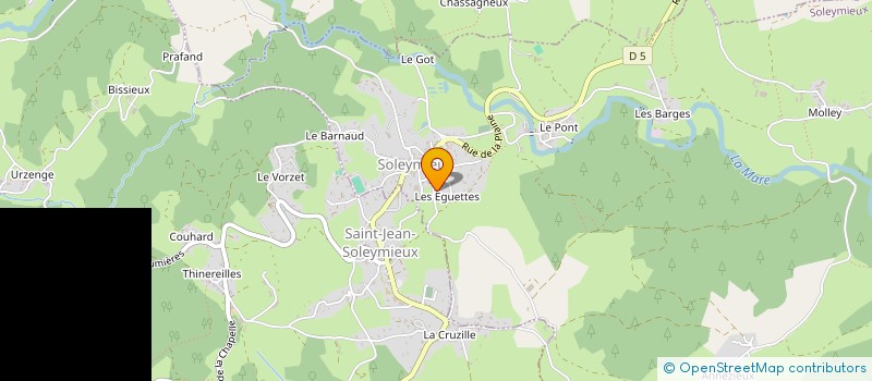 localisation de l'entreprise MONSIEUR ALEXIS GACHET  SOLEYMIEUX