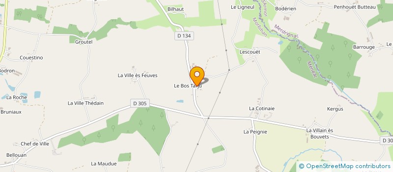 localisation de l'entreprise MONSIEUR ALEXIS GACHET  MENEAC