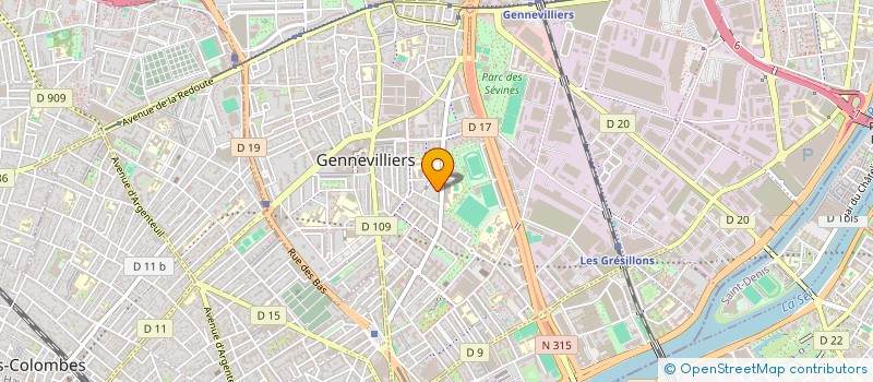 localisation de l'entreprise MONSIEUR ALEXIS GAEL CHANTAL PESCE à GENNEVILLIERS