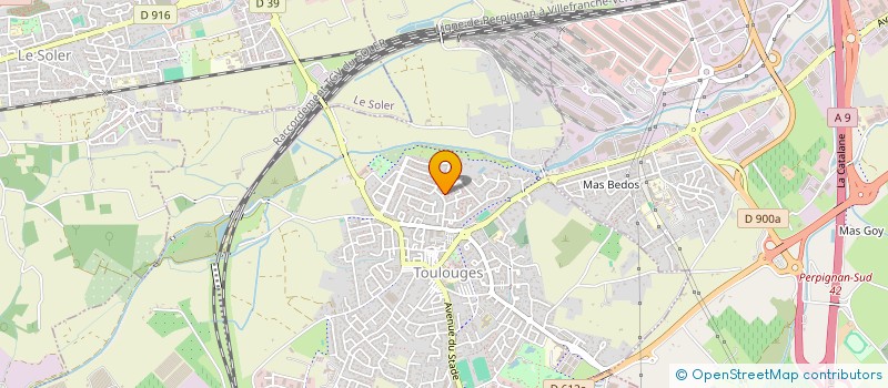 localisation de l'entreprise MONSIEUR ALEXIS GALAU  TOULOUGES