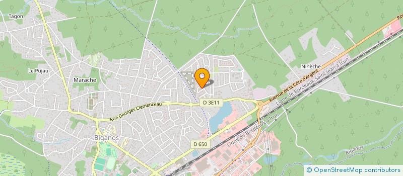 localisation de l'entreprise MONSIEUR ALEXIS GALERAN  BIGANOS