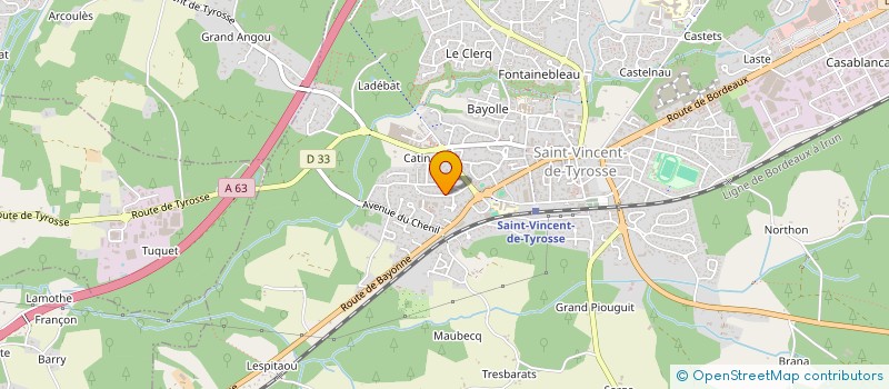 localisation de l'entreprise MONSIEUR ALEXIS GALINDO  SAINT-VINCENT-DE-TYROSSE