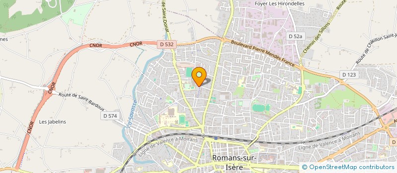 localisation de l'entreprise MONSIEUR ALEXIS GALLAND  ROMANS-SUR-ISERE