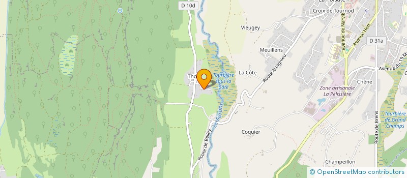 localisation de l'entreprise MONSIEUR ALEXIS GALLAT  ARBOYS EN BUGEY