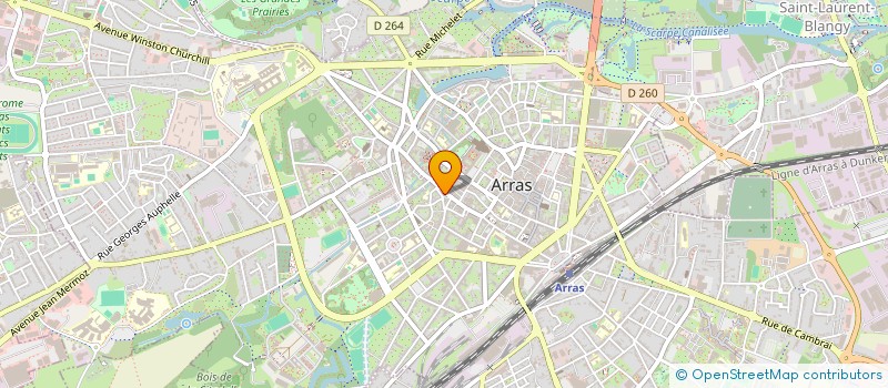 localisation de l'entreprise MONSIEUR ALEXIS GAMBIER à ARRAS