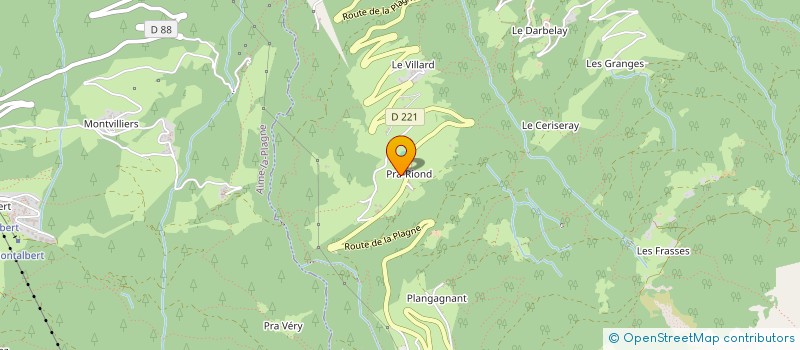 localisation de l'entreprise MONSIEUR ALEXIS GAMPER  LA PLAGNE TARENTAISE