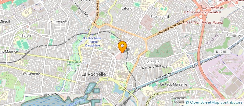 localisation de l'entreprise MONSIEUR ALEXIS GARDERE  LA ROCHELLE