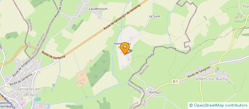 localisation de l'entreprise MONSIEUR ALEXIS GARDEYN  FERRIERES-EN-BRAY