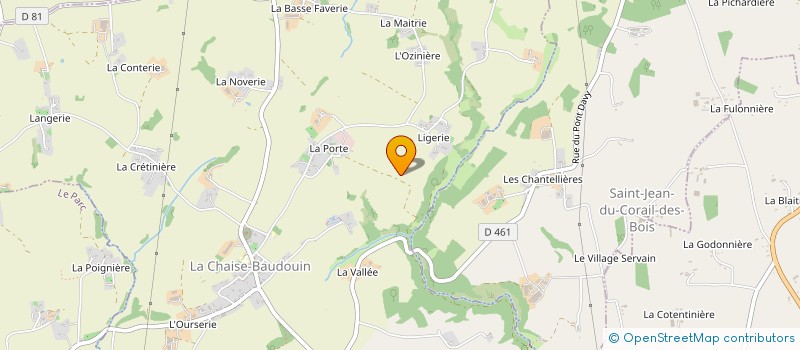 localisation de l'entreprise MONSIEUR ALEXIS GARDIN  LA CHAISE-BAUDOUIN