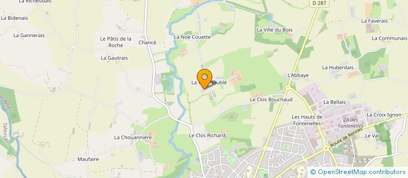localisation de l'entreprise MONSIEUR ALEXIS GAUD à MORDELLES