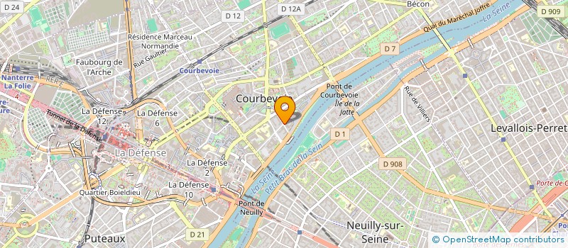 localisation de l'entreprise MONSIEUR ALEXIS GAUTIER  COURBEVOIE