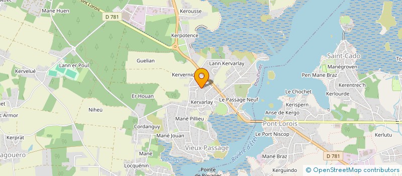 localisation de l'entreprise MONSIEUR ALEXIS GAUTIER  PLOUHINEC