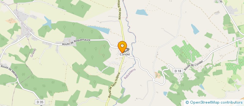 localisation de l'entreprise MONSIEUR ALEXIS GAYAUD  GRAZAC