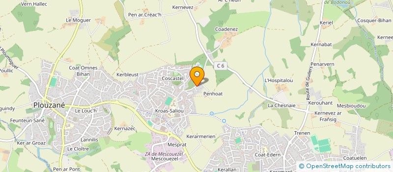 localisation de l'entreprise MONSIEUR ALEXIS GENDRONNEAU  PLOUZANE