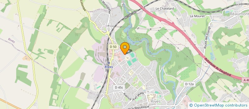 localisation de l'entreprise MONSIEUR ALEXIS GILLES  RIVES