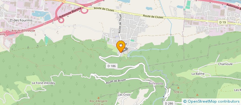 localisation de l'entreprise MONSIEUR ALEXIS GINTENREITER  BONNEVILLE