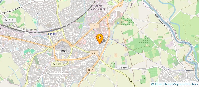 localisation de l'entreprise MONSIEUR ALEXIS GIROD  LUNEL