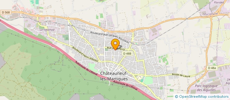 localisation de l'entreprise MONSIEUR ALEXIS GOBLET  CHATEAUNEUF-LES-MARTIGUES