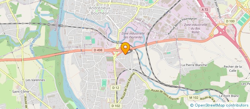 localisation de l'entreprise MONSIEUR ALEXIS GONCALVES  SAINT-JUST-SAINT-RAMBERT