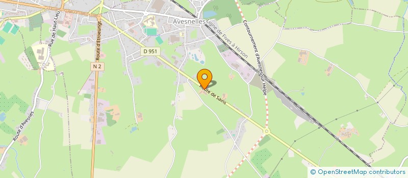 localisation de l'entreprise MONSIEUR ALEXIS GORISSE  AVESNELLES