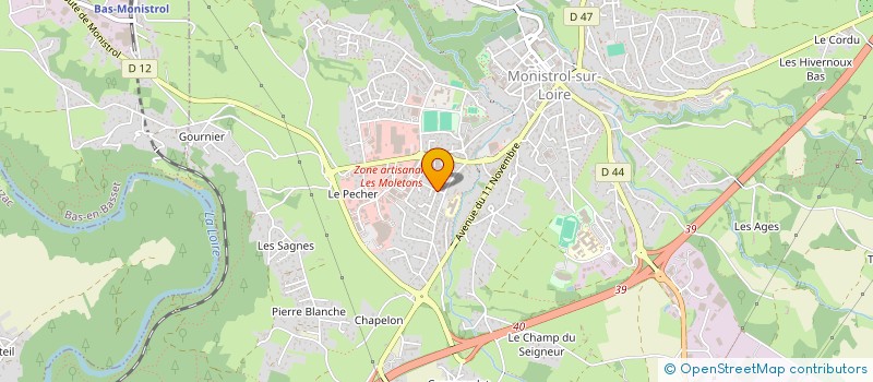 localisation de l'entreprise MONSIEUR ALEXIS GOUDARD  MONISTROL-SUR-LOIRE