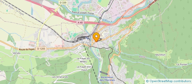 localisation de l'entreprise MONSIEUR ALEXIS GOUJON  SAINT-GERVAIS-LES-BAINS