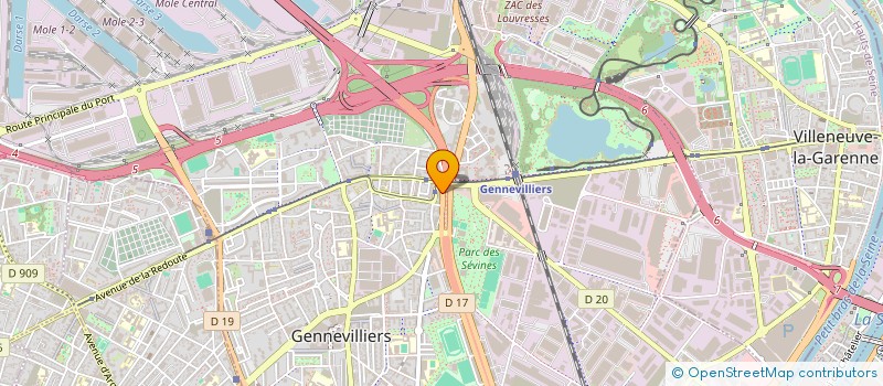 localisation de l'entreprise MONSIEUR ALEXIS GOUSSIN à GENNEVILLIERS