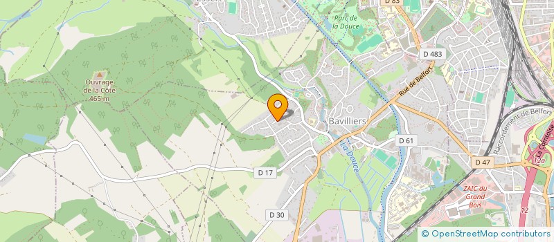 localisation de l'entreprise MONSIEUR ALEXIS GRABNER  BAVILLIERS