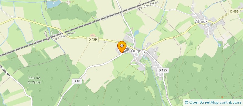 localisation de l'entreprise MONSIEUR ALEXIS GRANDJEAN  OUGNEY